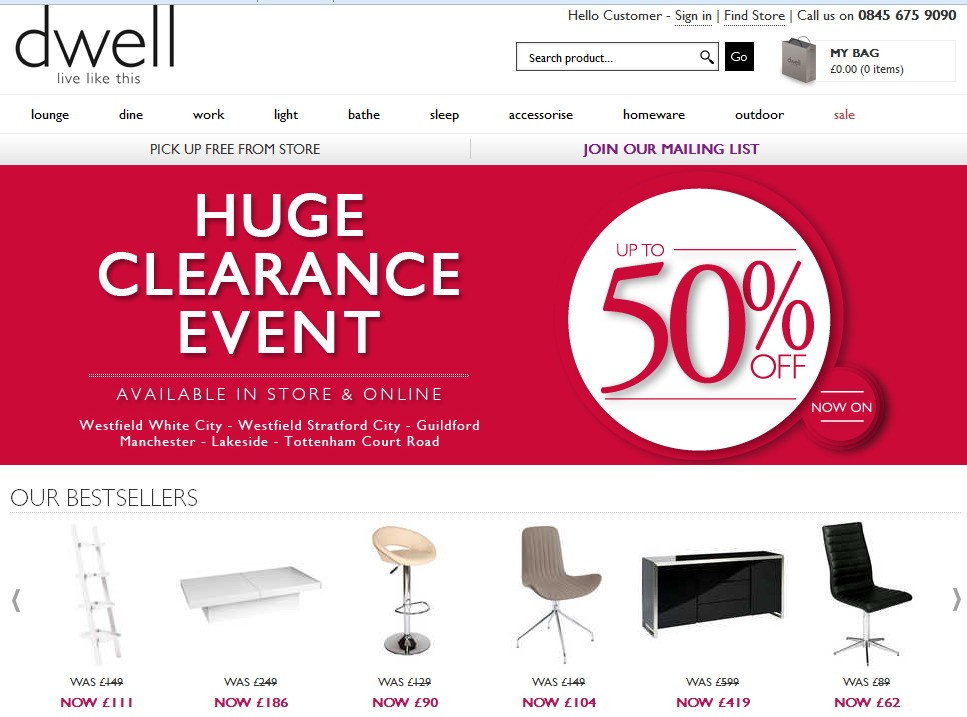 UK furniture retailer Dwell is back in business