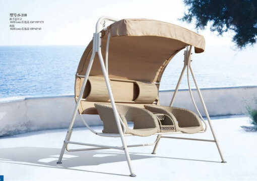 Comfortable-Mordern-Double-Swing-Chair-With-Small-Table