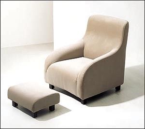comfortable_khaki_fabric_lounge_chair_and_ottoman_wingback_for_hotel_2